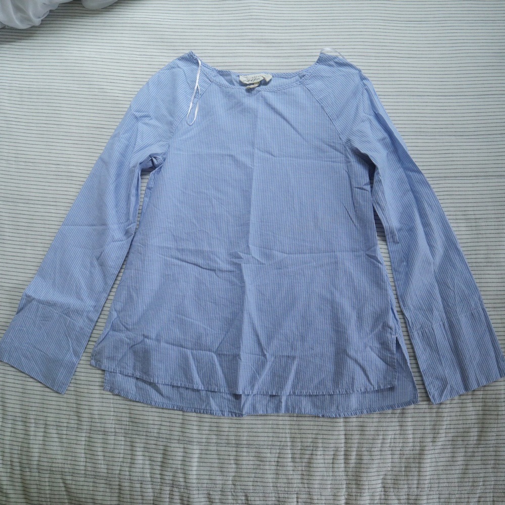 Blue/White Striped Blouse